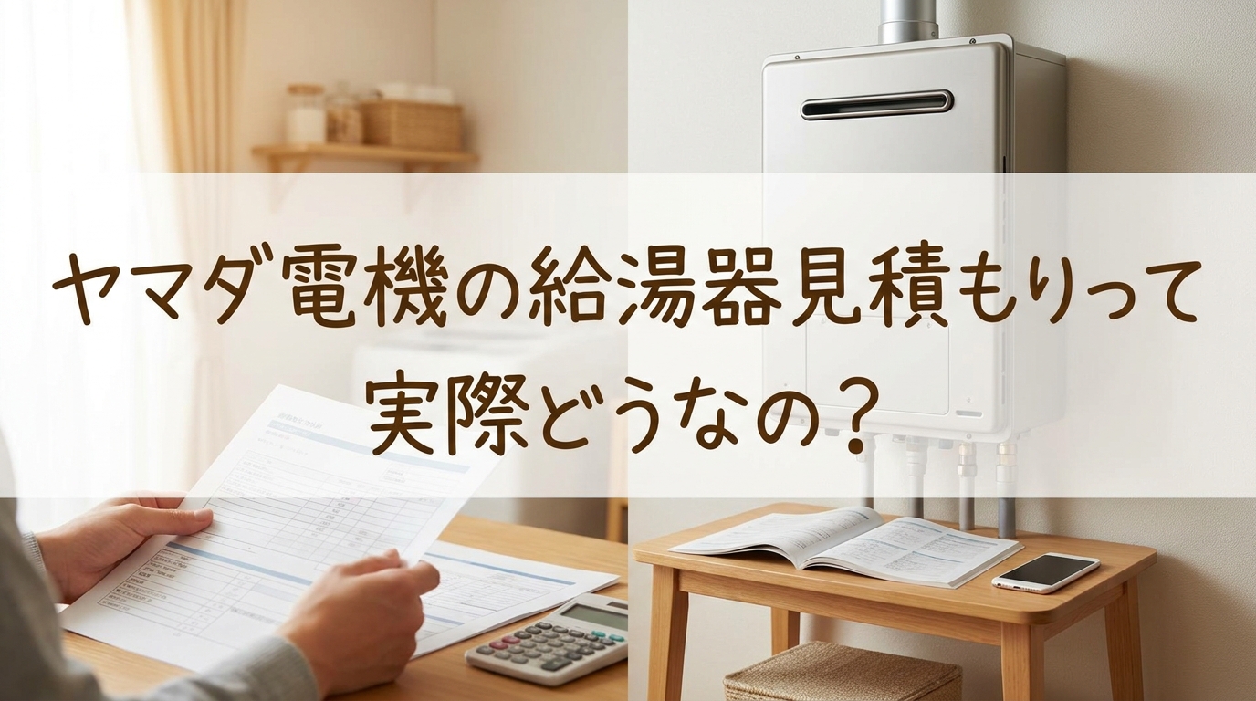 ヤマダ電機の給湯器見積もりって実際どうなの?