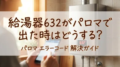給湯器632がパロマで出た時はどうする？