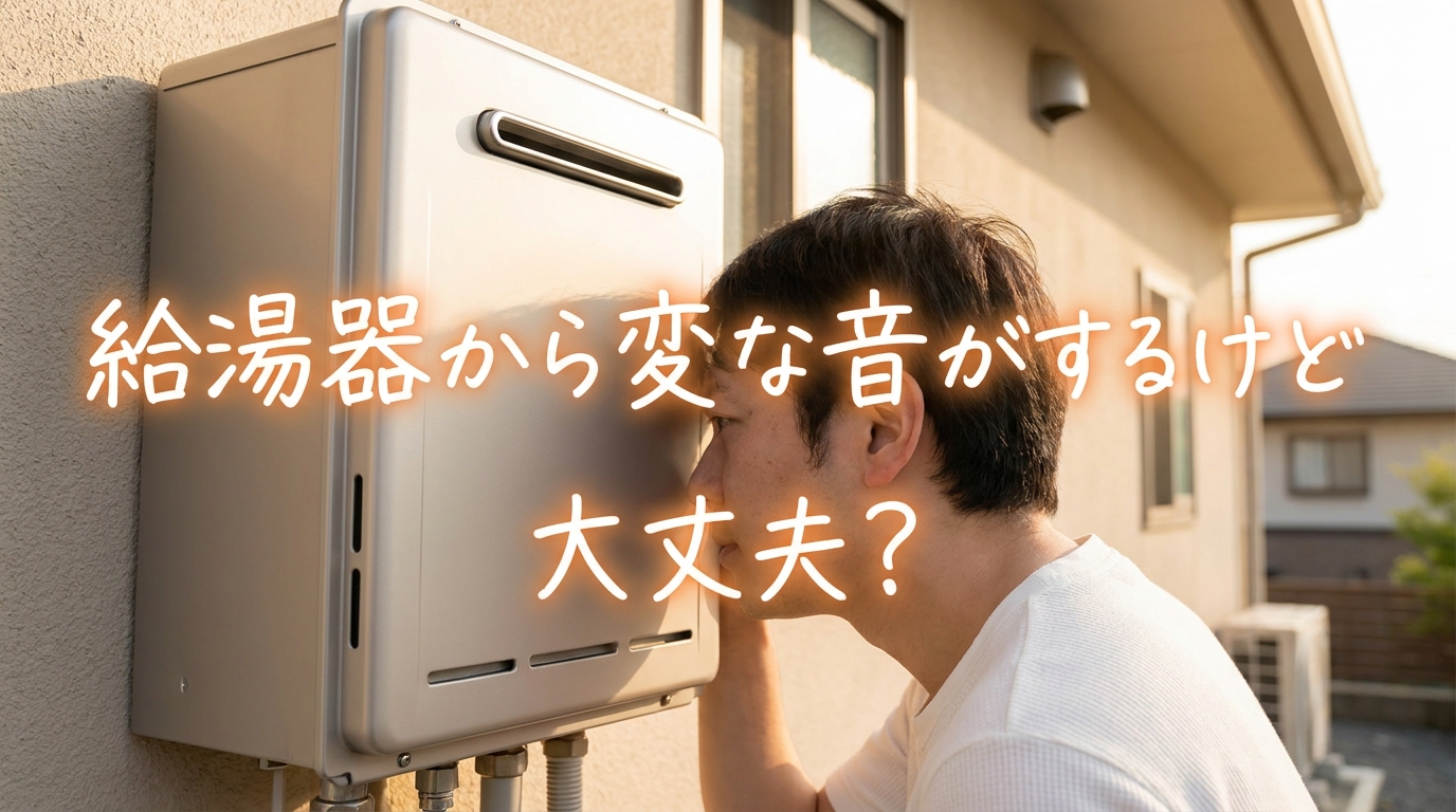 給湯器から変な音がするけど大丈夫?