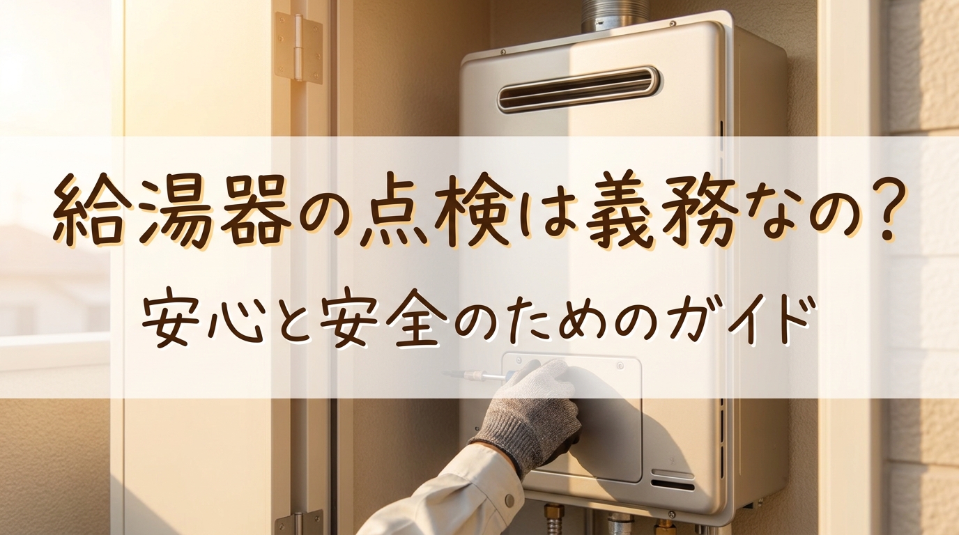 給湯器の点検は義務なの？