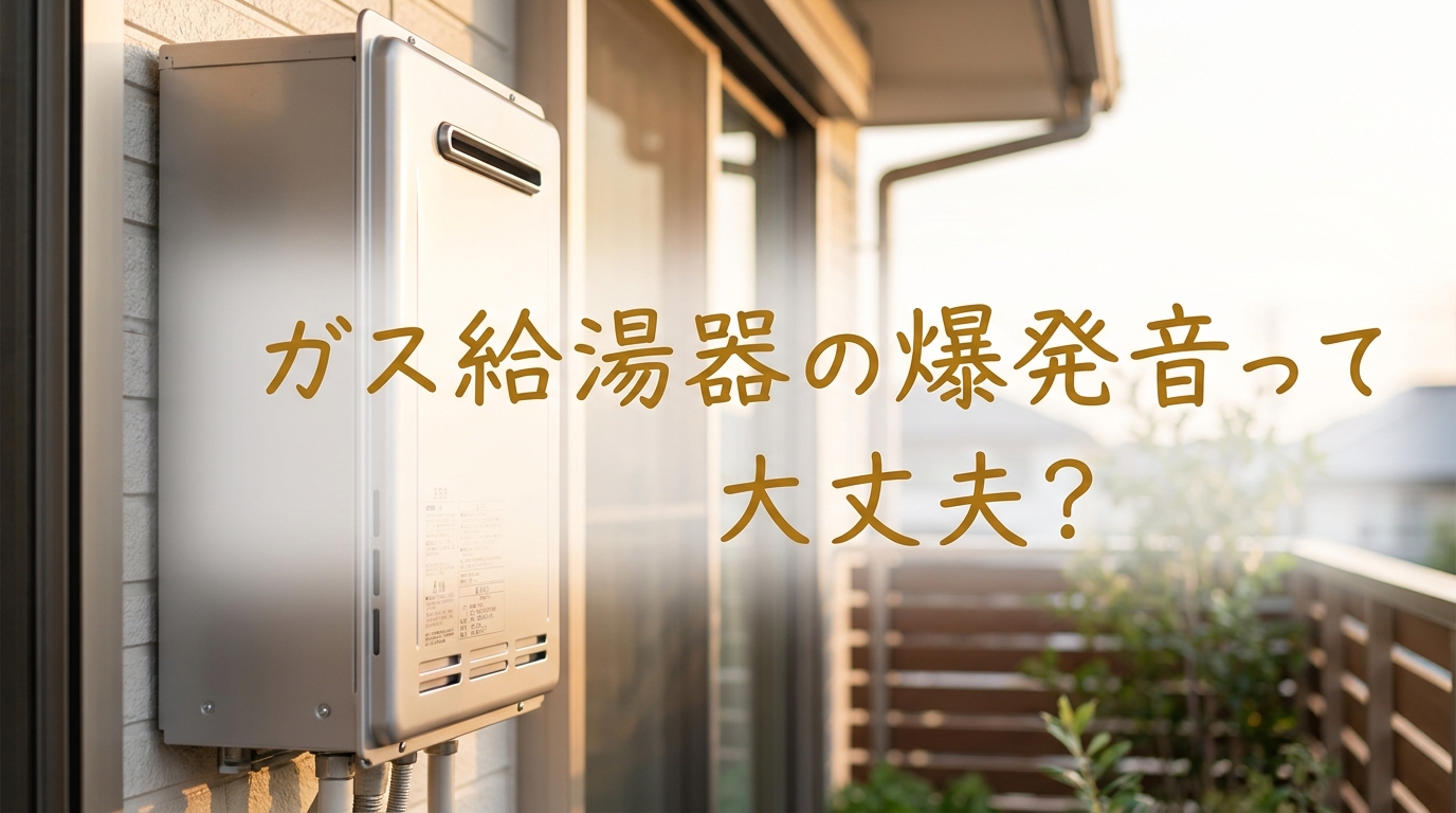 ガス給湯器の爆発音って大丈夫？