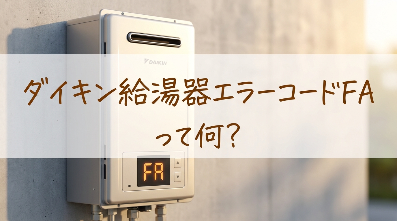 ダイキン給湯器エラーコードFAって何？