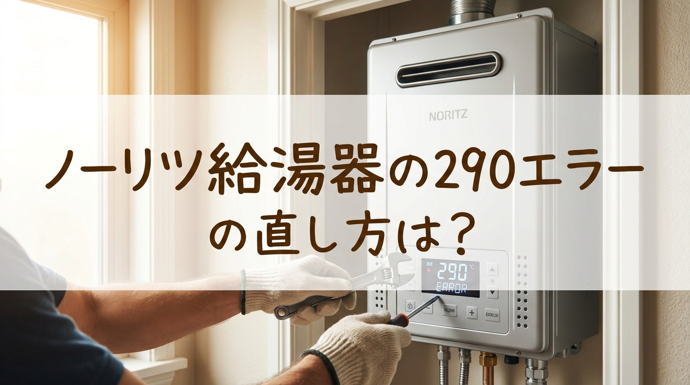 ノーリツ給湯器の290エラーの直し方は?