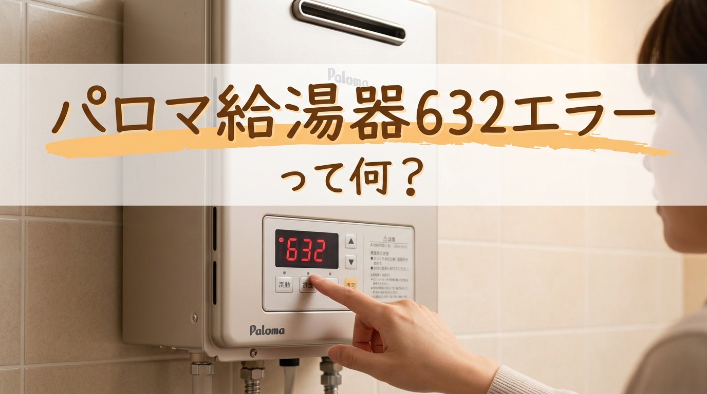 パロマ給湯器632エラーって何？
