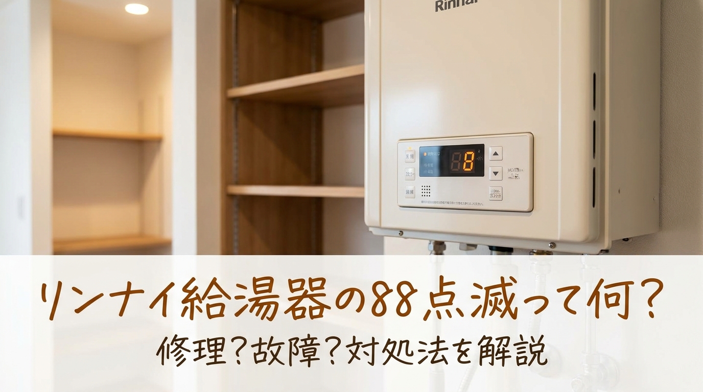 リンナイ給湯器の88点滅って何？