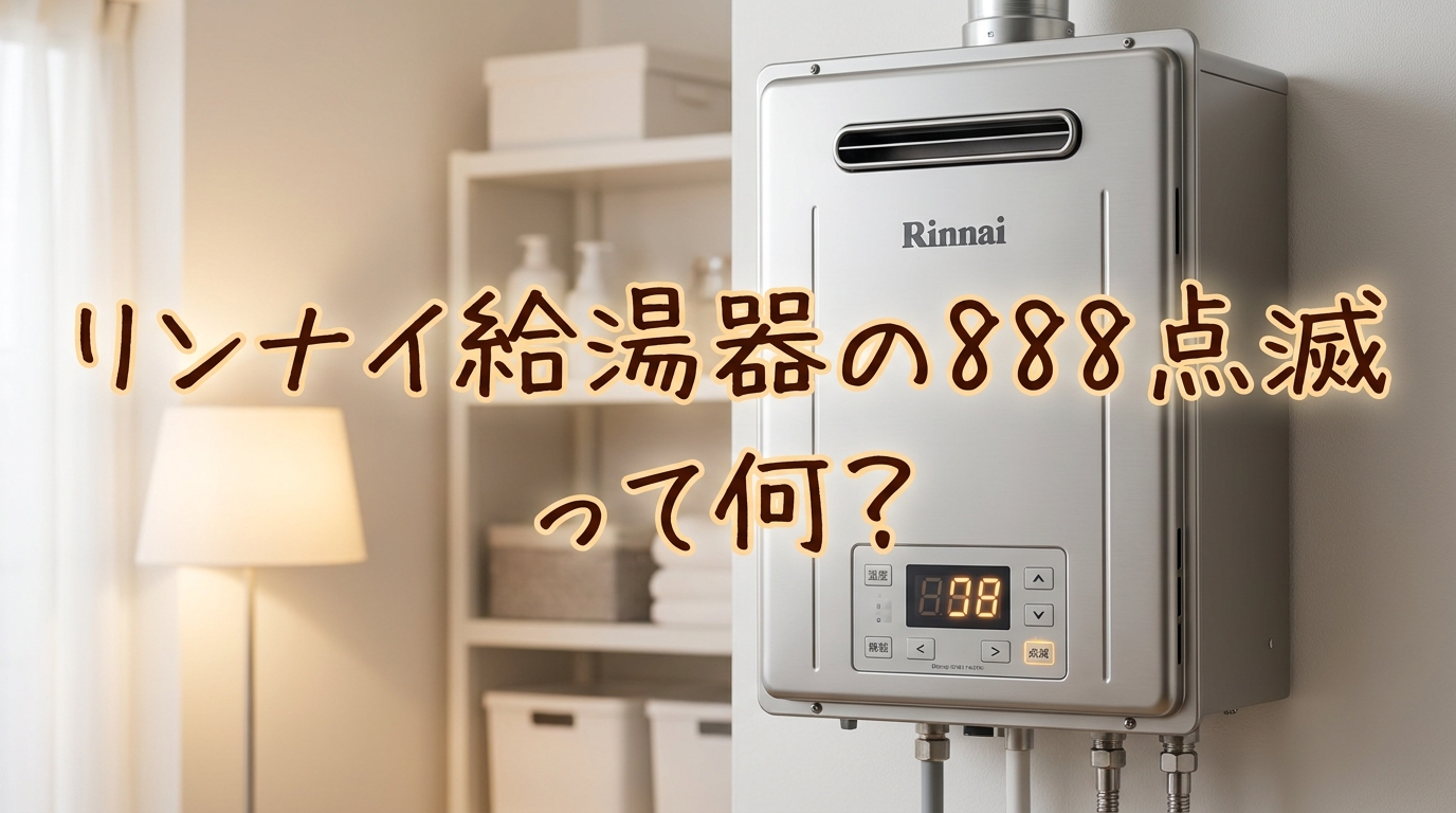 リンナイ給湯器の888点滅って何？