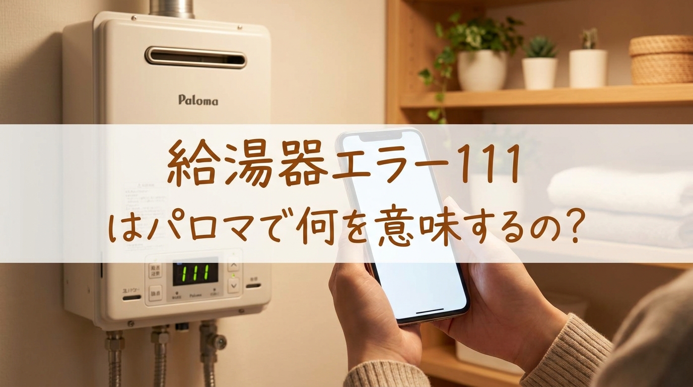 給湯器エラー111はパロマで何を意味するの?