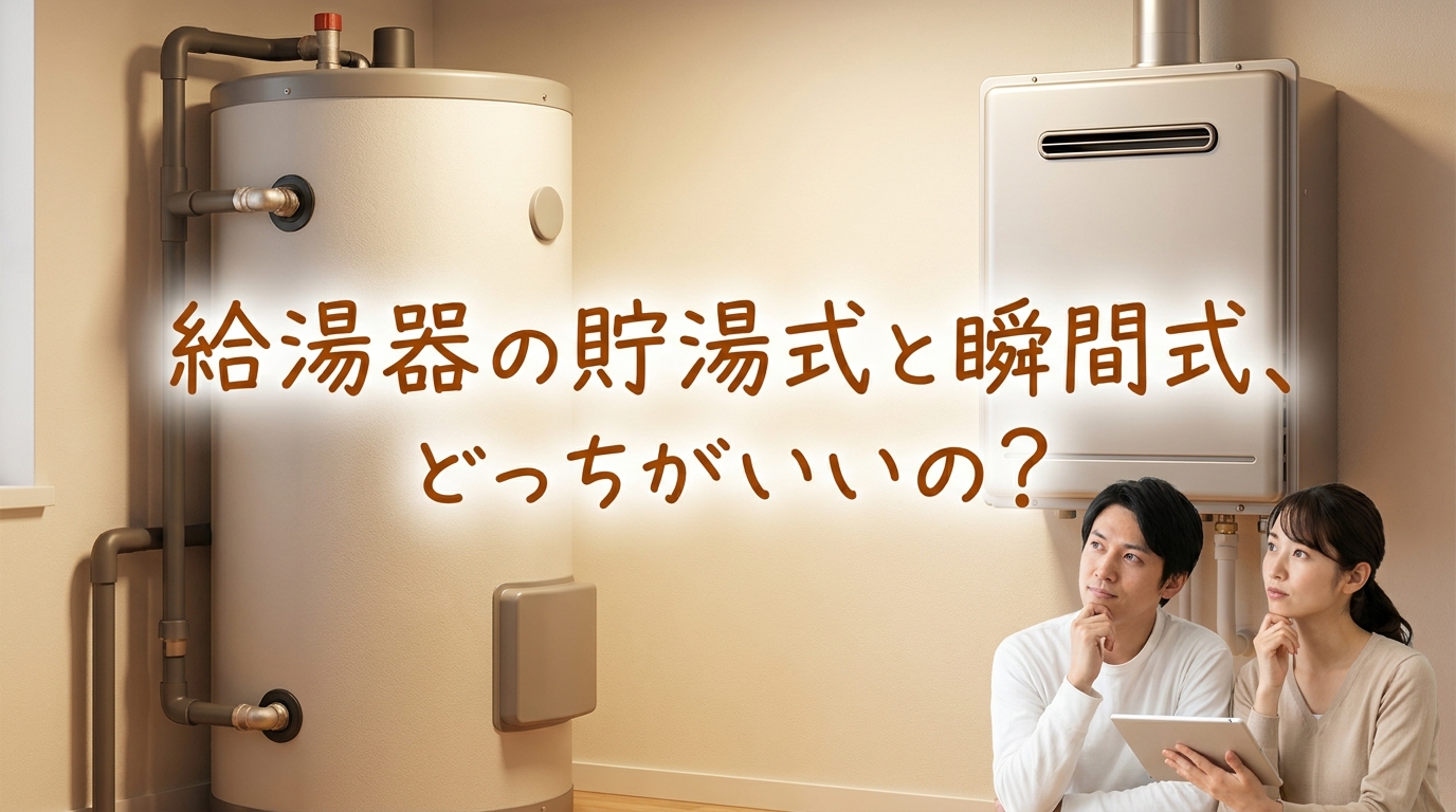 給湯器の貯湯式と瞬間式、どっちがいいの?