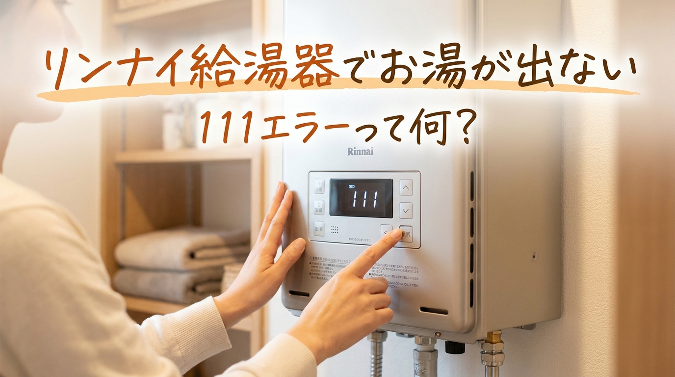 リンナイ給湯器でお湯が出ない111エラーって何?