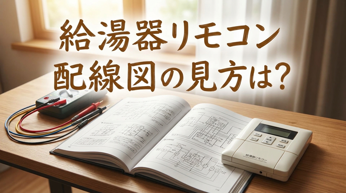 給湯器リモコン配線図の見方は?