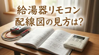 給湯器リモコン配線図の見方は？