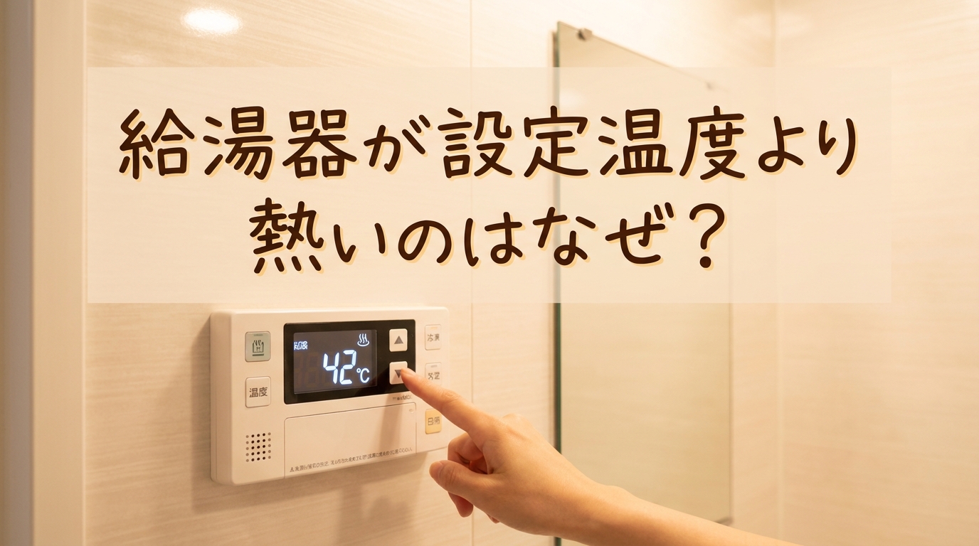 給湯器が設定温度より熱いのはなぜ?