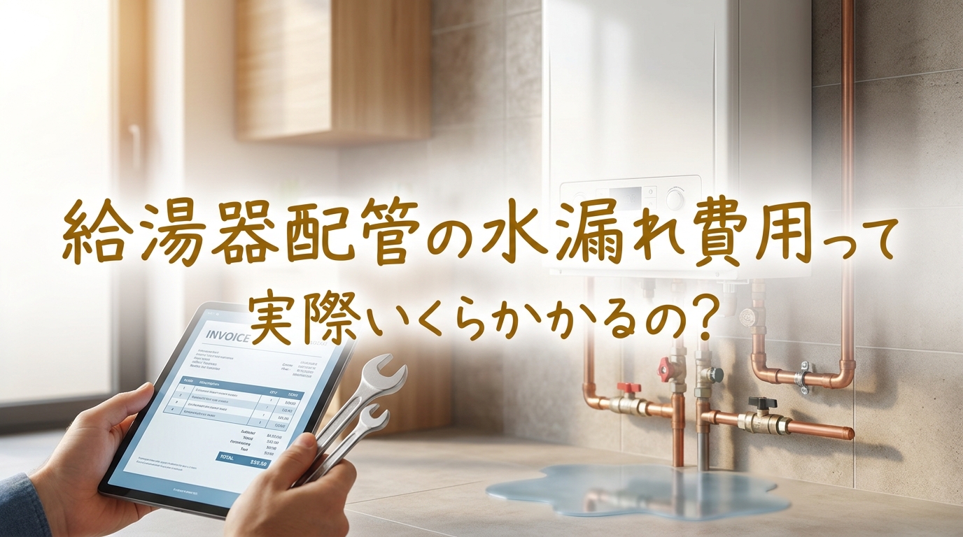 給湯器配管の水漏れ費用って実際いくらかかるの?