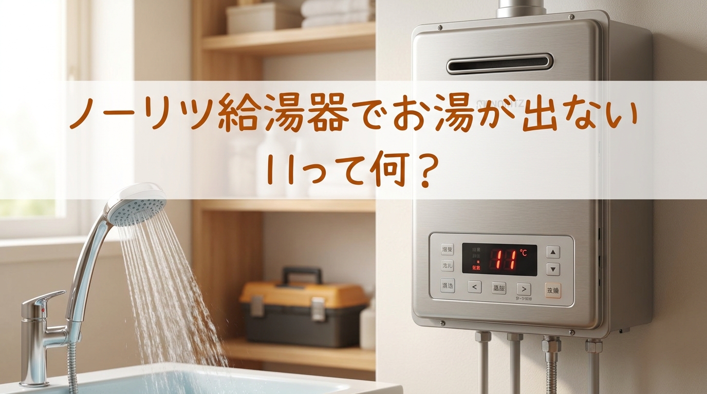 ノーリツ給湯器でお湯が出ない11って何？