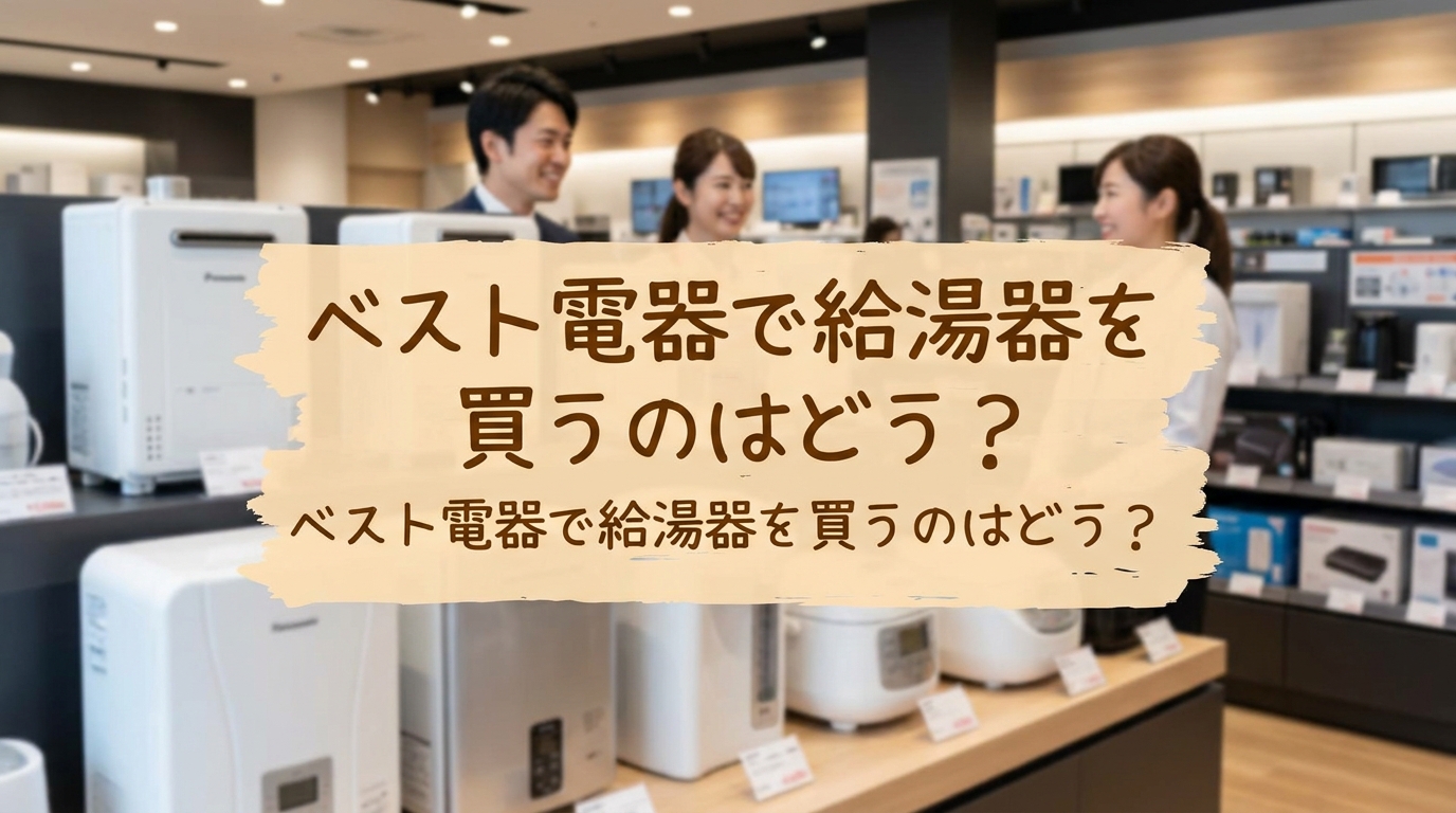 ベスト電器で給湯器を買うのはどう?