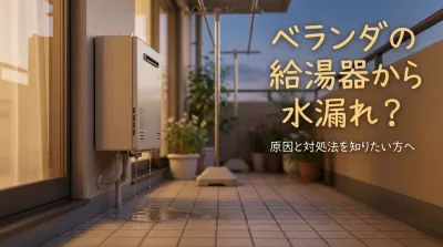 ベランダの給湯器から水漏れ?原因と対処法を知りたい方へ