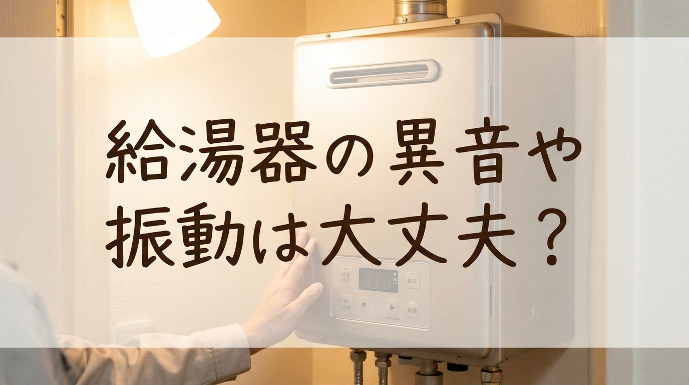 給湯器の異音や振動は大丈夫？
