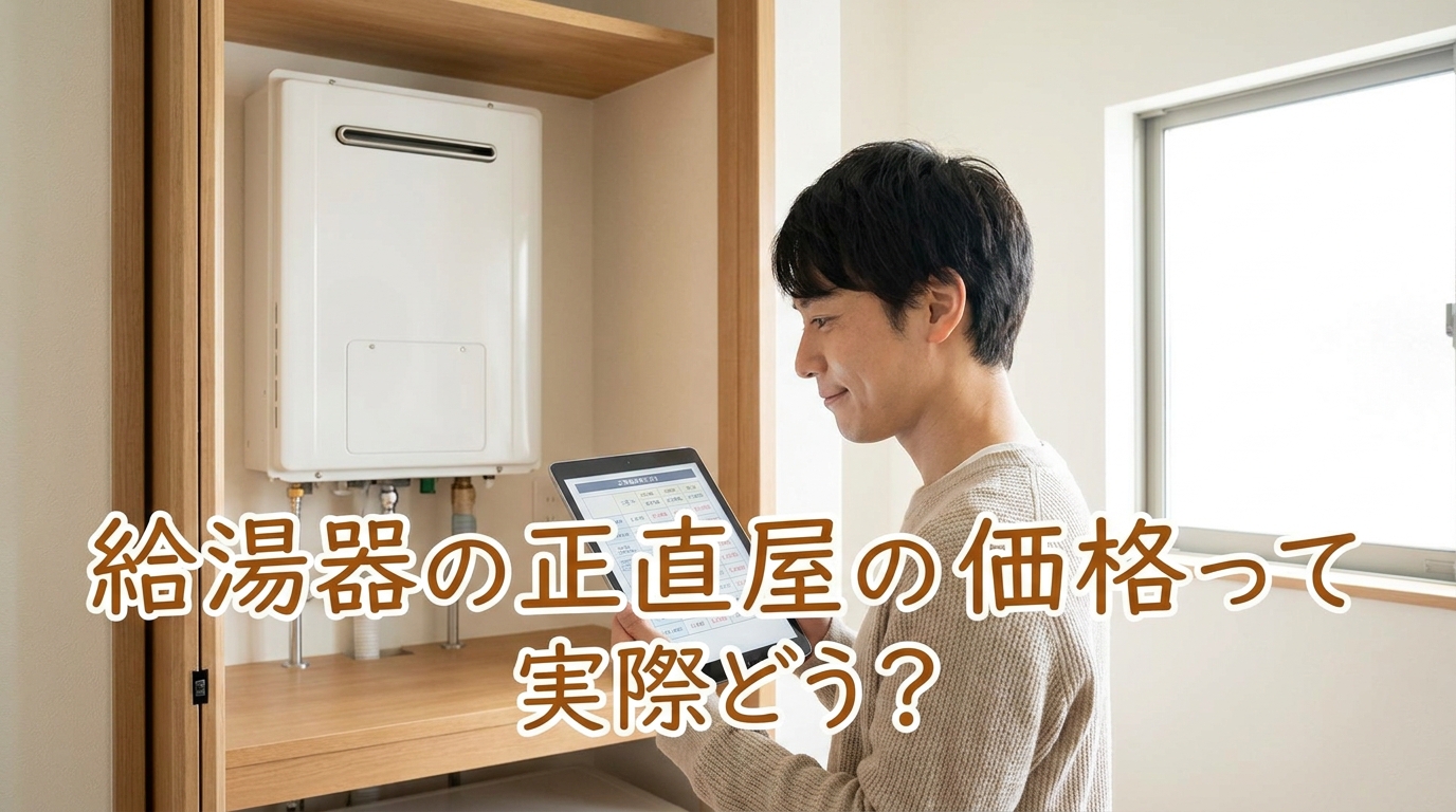 給湯器の正直屋の価格って実際どう?