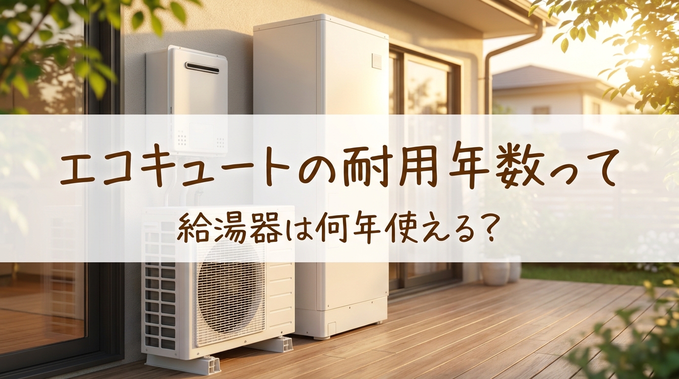 エコキュートの耐用年数って給湯器は何年使える？