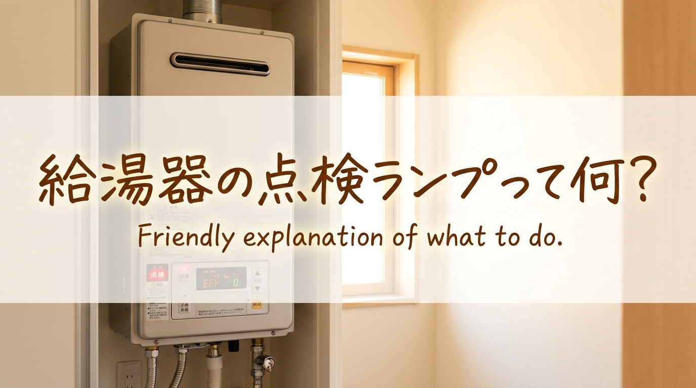 給湯器の点検ランプって何?
