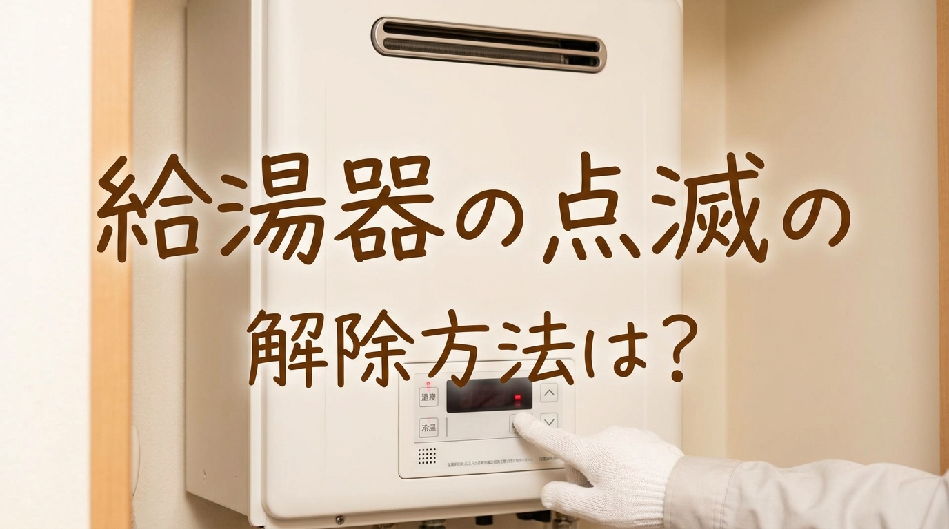 給湯器の点滅の解除方法は?