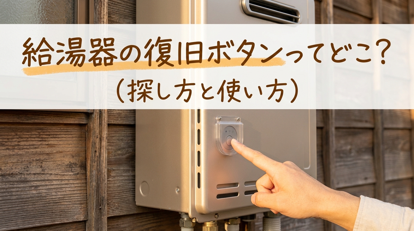 給湯器の復旧ボタンってどこ?