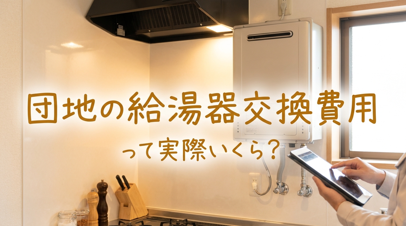 団地の給湯器交換費用って実際いくら？