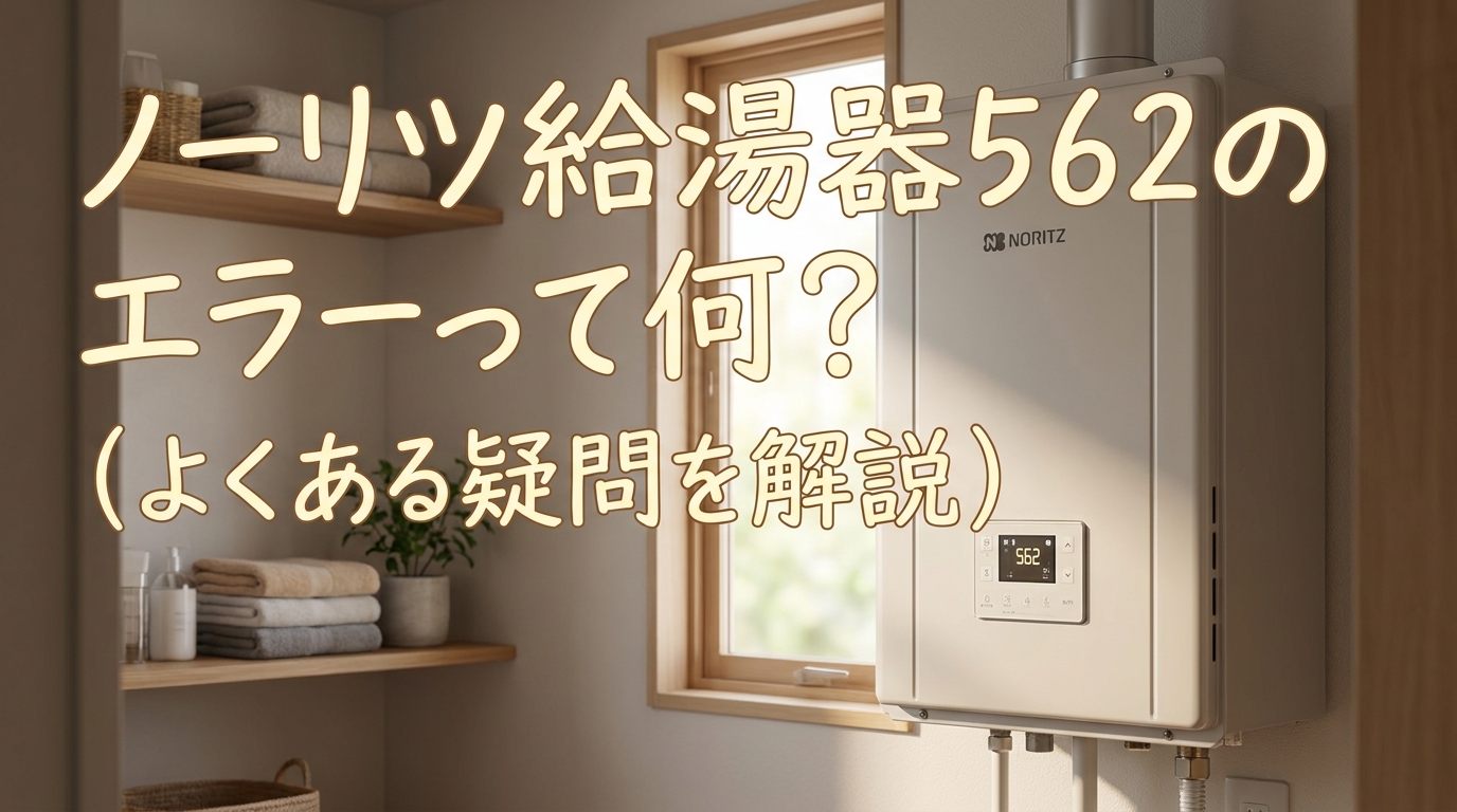 ノーリツ給湯器562のエラーって何?