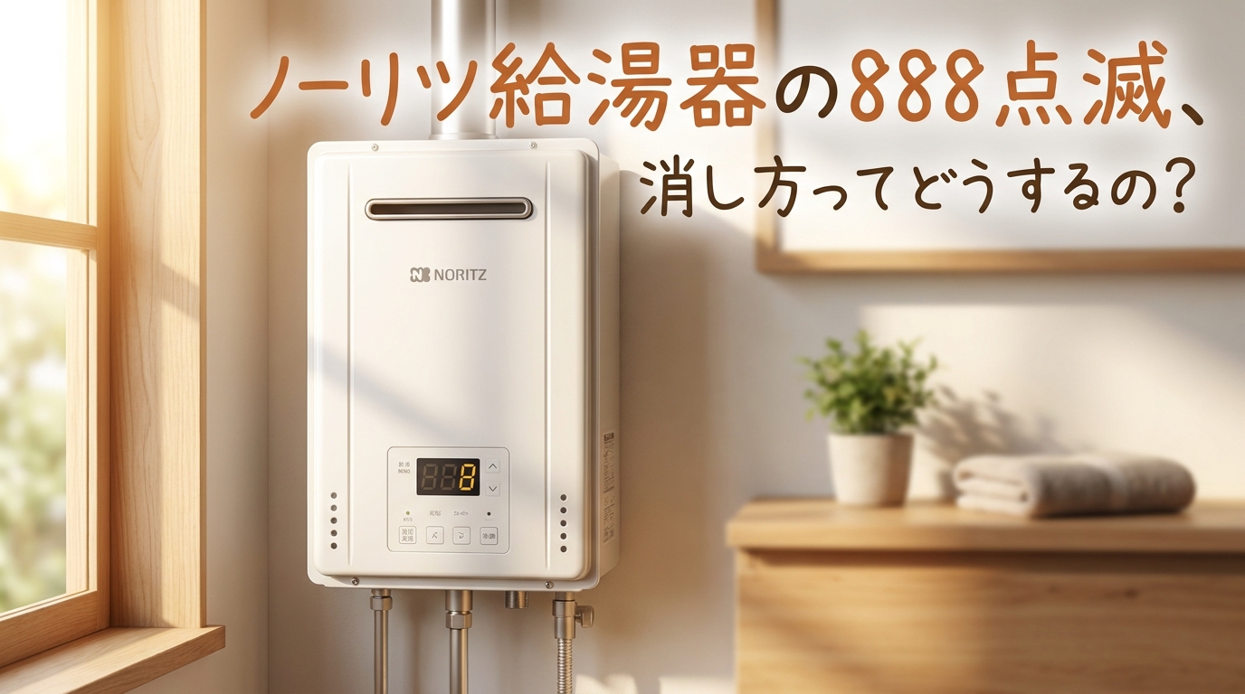ノーリツ給湯器の888点滅、消し方ってどうするの?