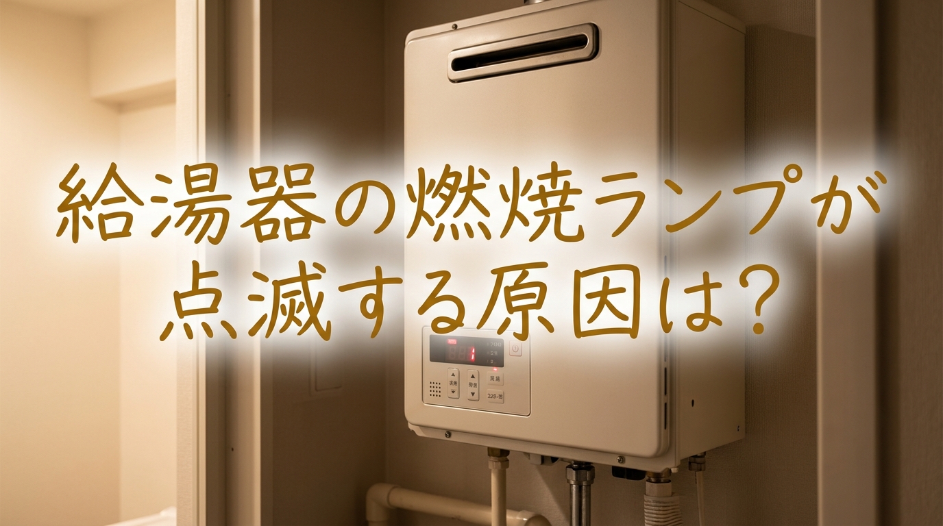 給湯器の燃焼ランプが点滅する原因は?