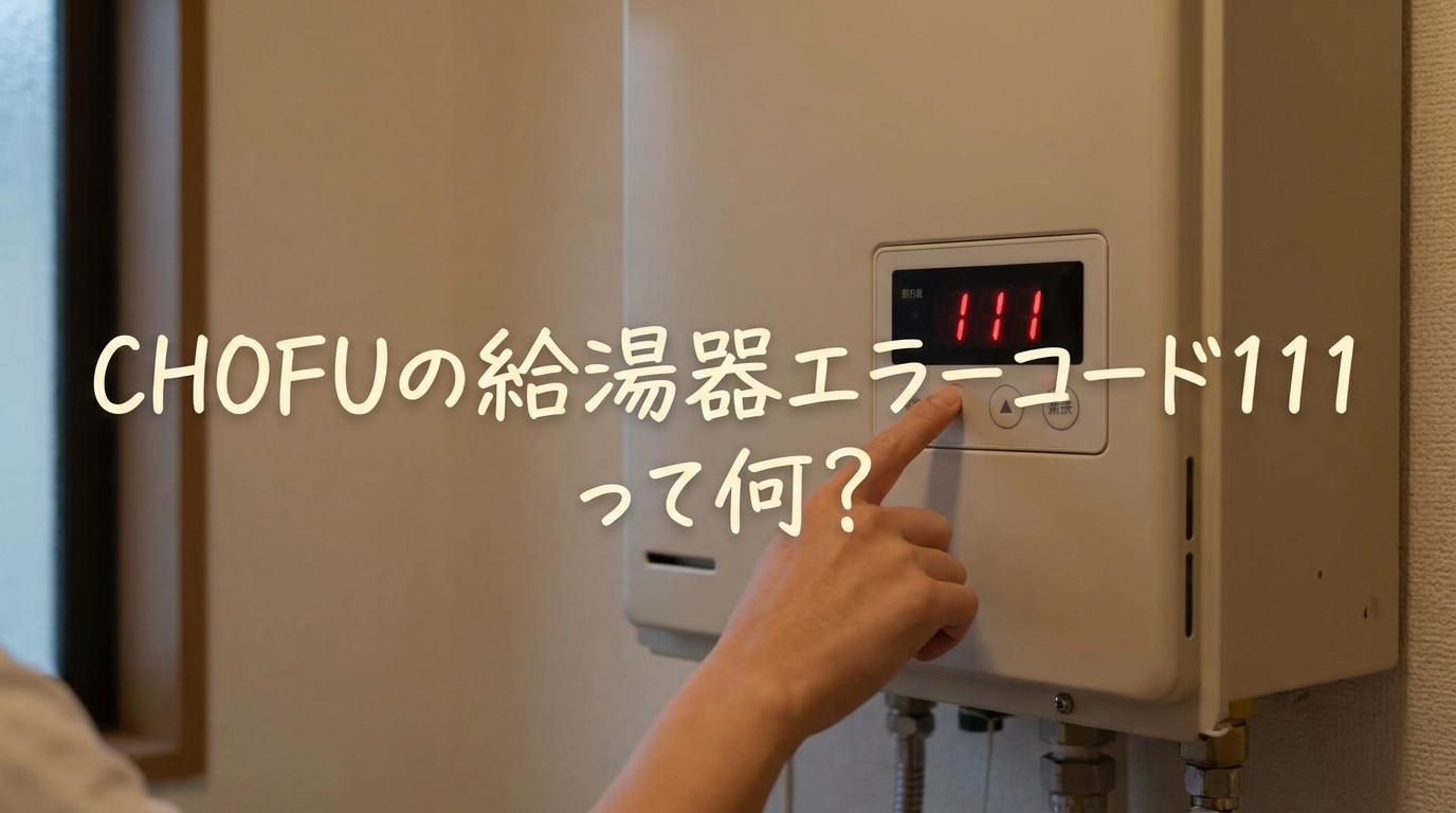 CHOFUの給湯器エラーコード111って何?