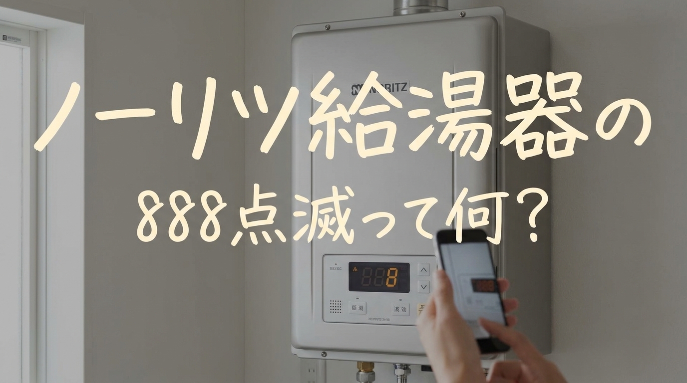 ノーリツ給湯器の888点滅って何?