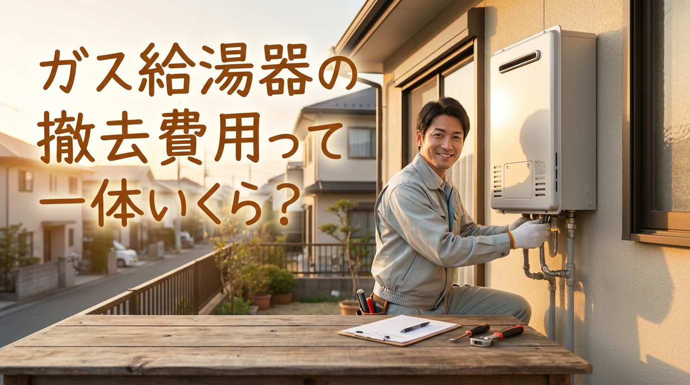 ガス給湯器の撤去費用って一体いくら?