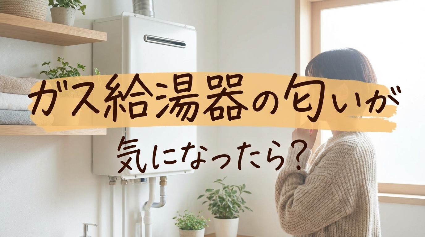 ガス給湯器の匂いが気になったら？