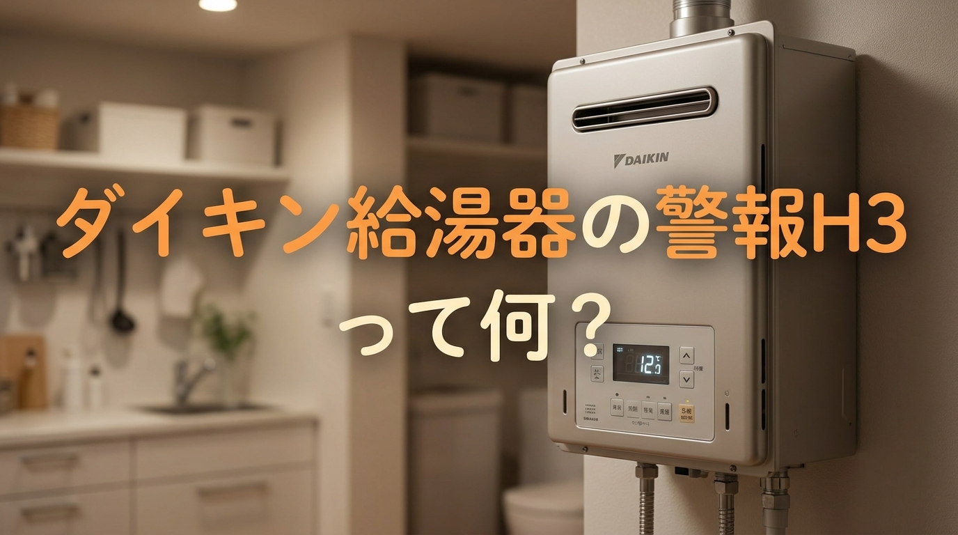 ダイキン給湯器の警報H3って何?