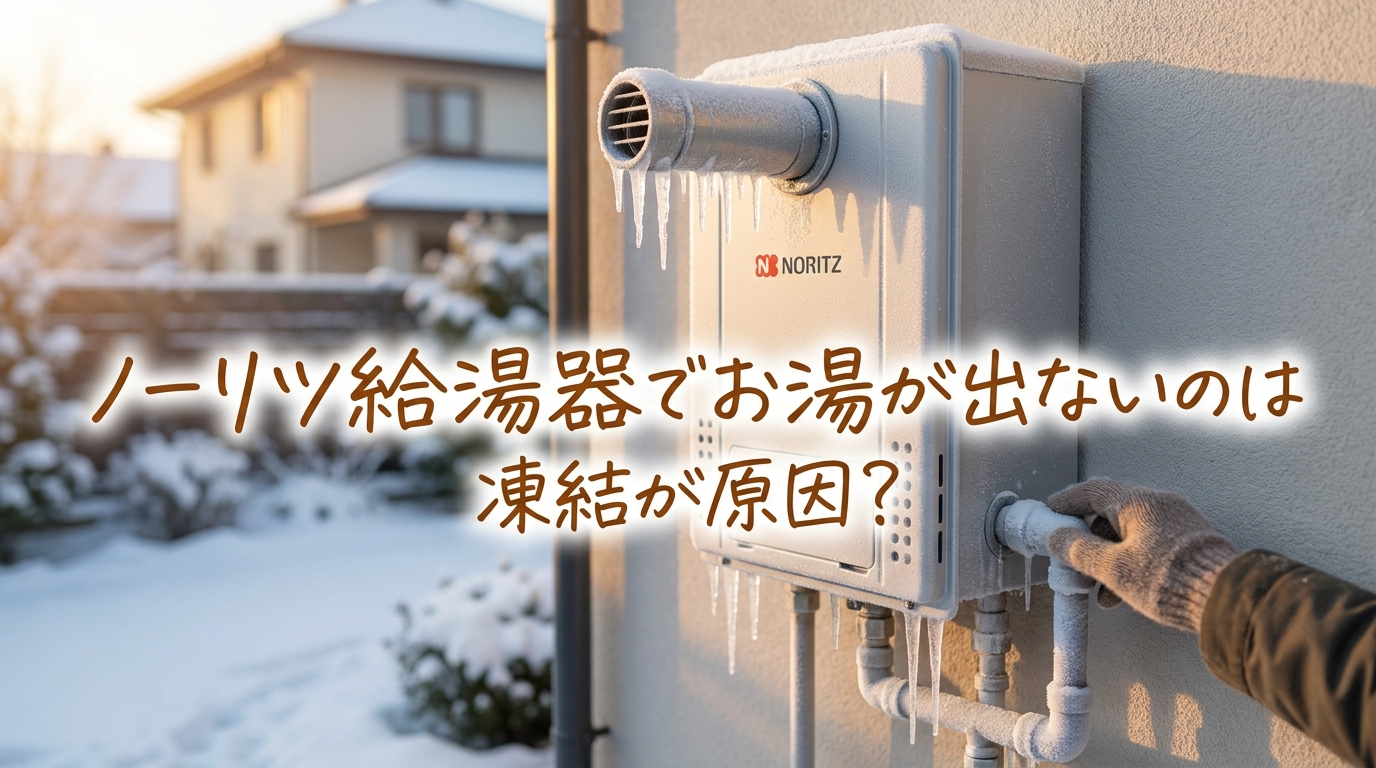 ノーリツ給湯器でお湯が出ないのは凍結が原因?