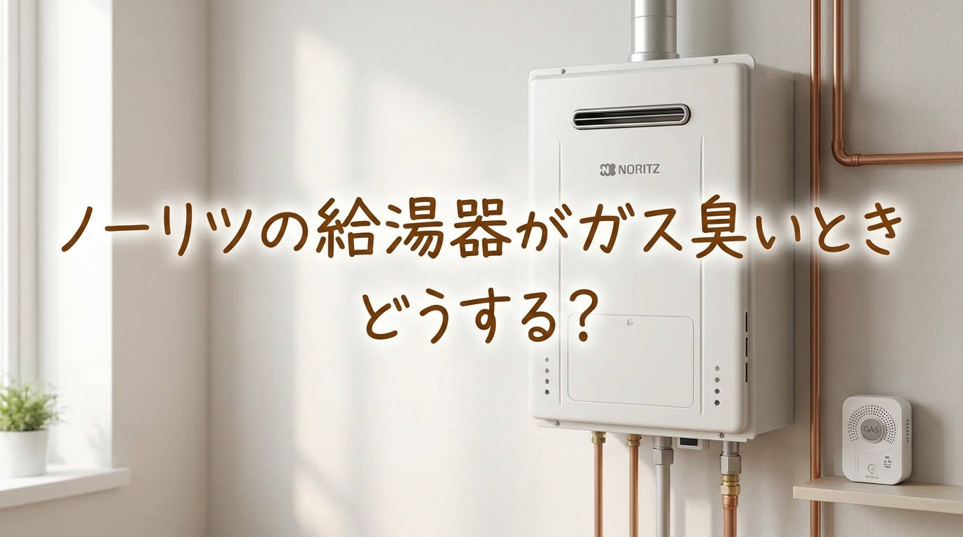 ノーリツの給湯器がガス臭いときどうする？