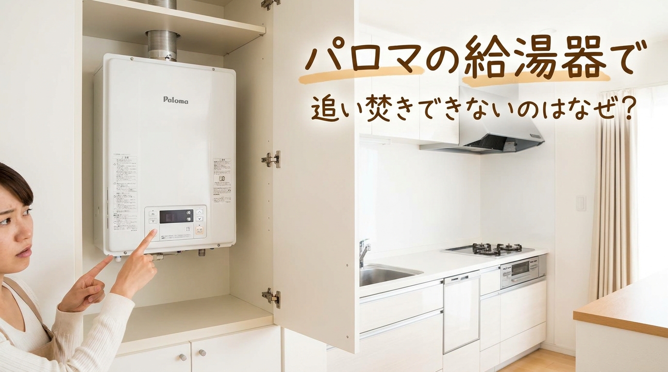 パロマの給湯器で追い焚きできないのはなぜ?
