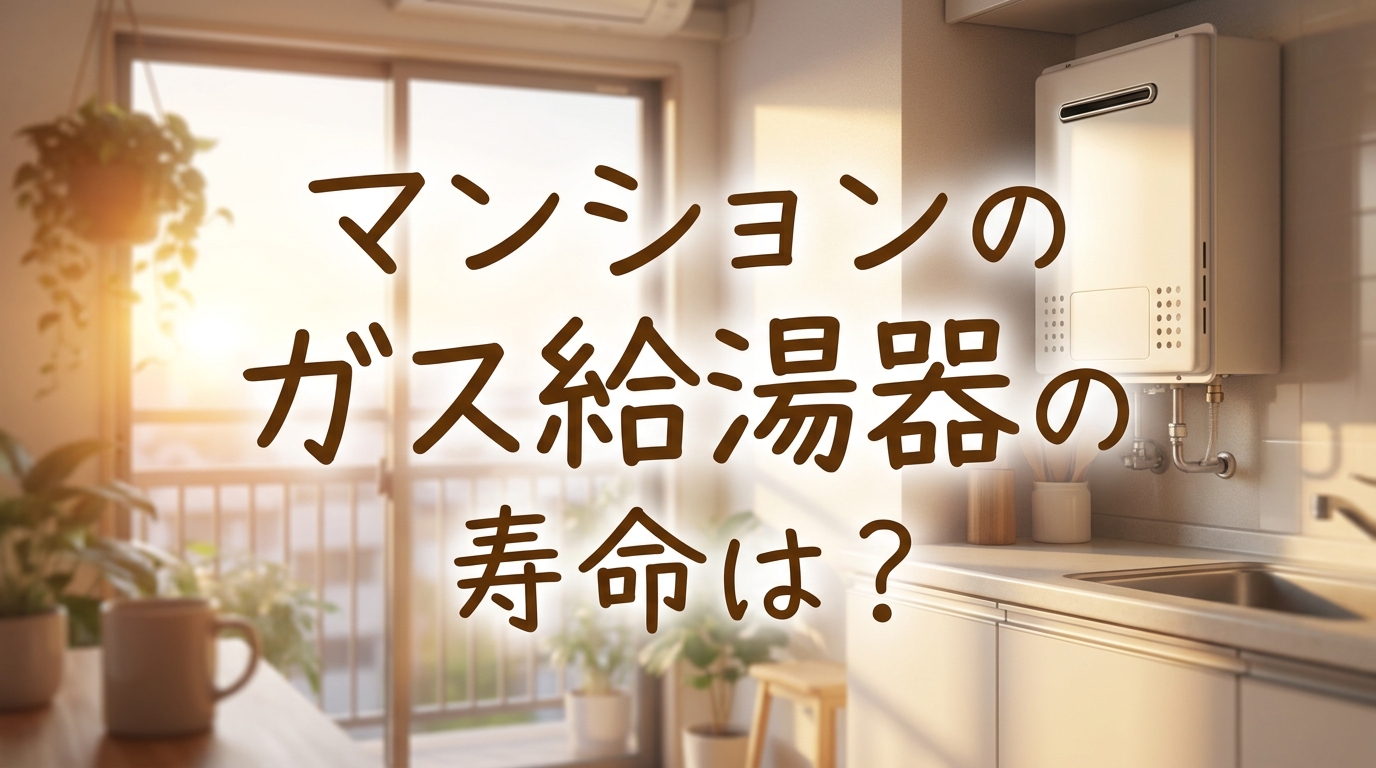 マンションのガス給湯器の寿命は?