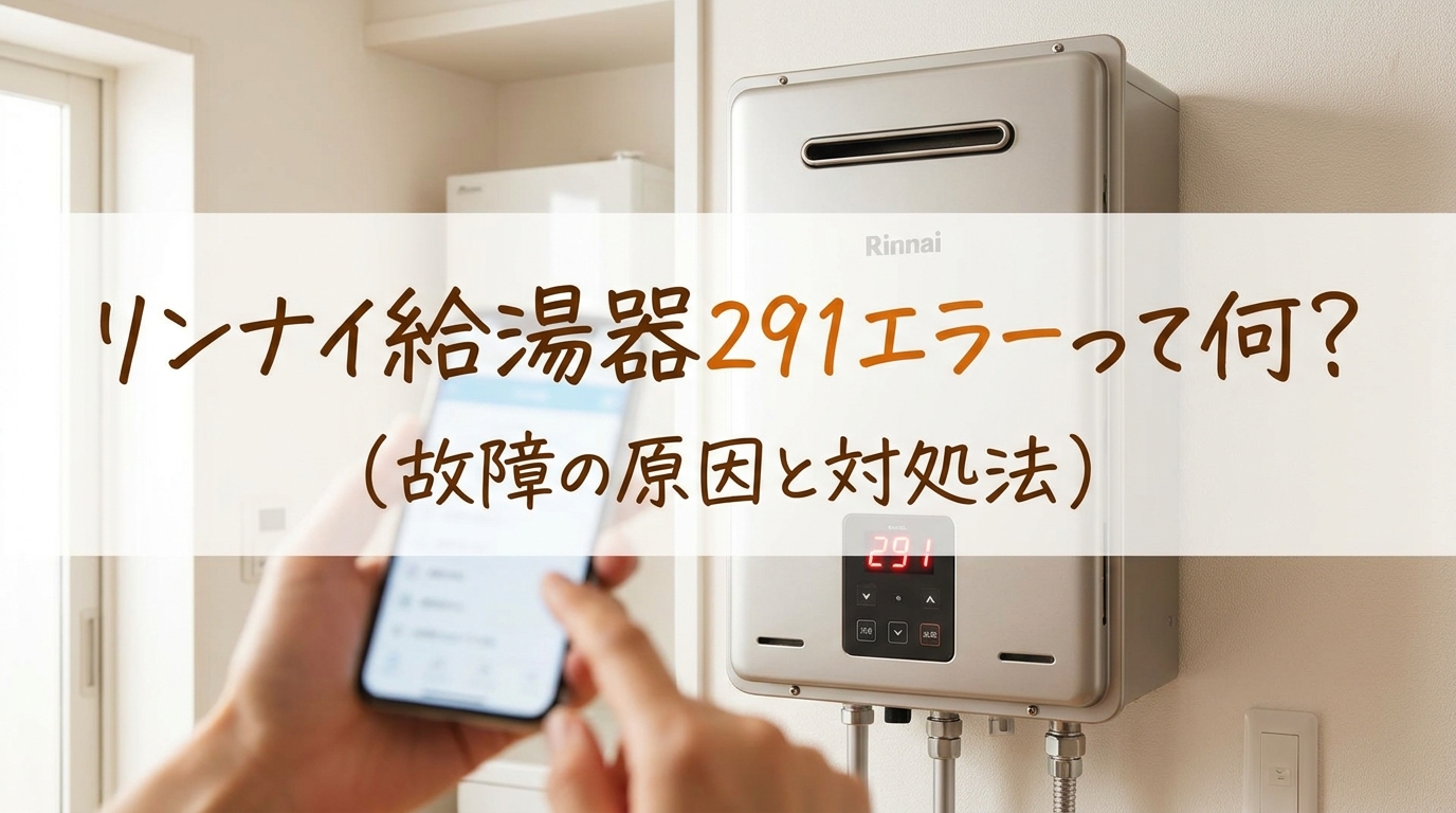 リンナイ給湯器291エラーって何?