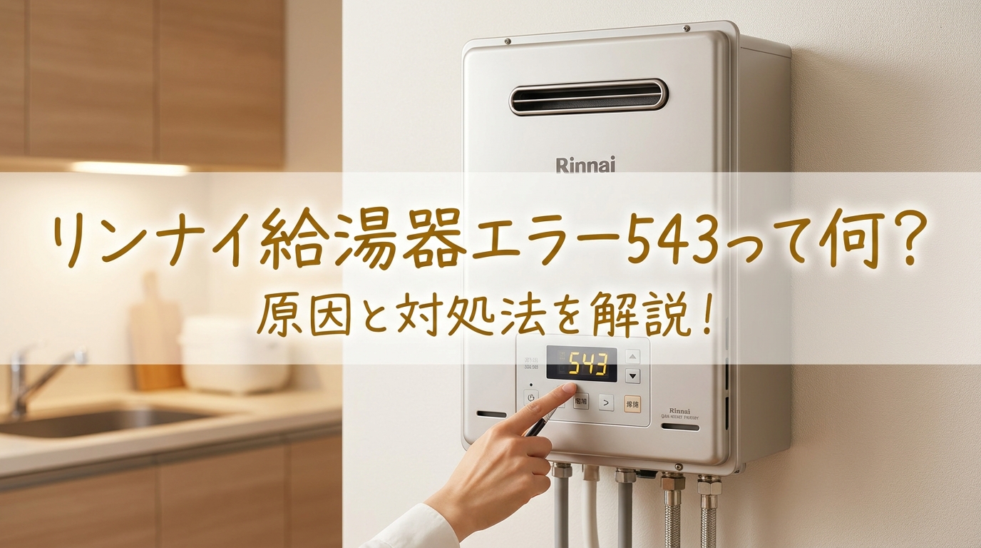 リンナイ給湯器エラー543って何?