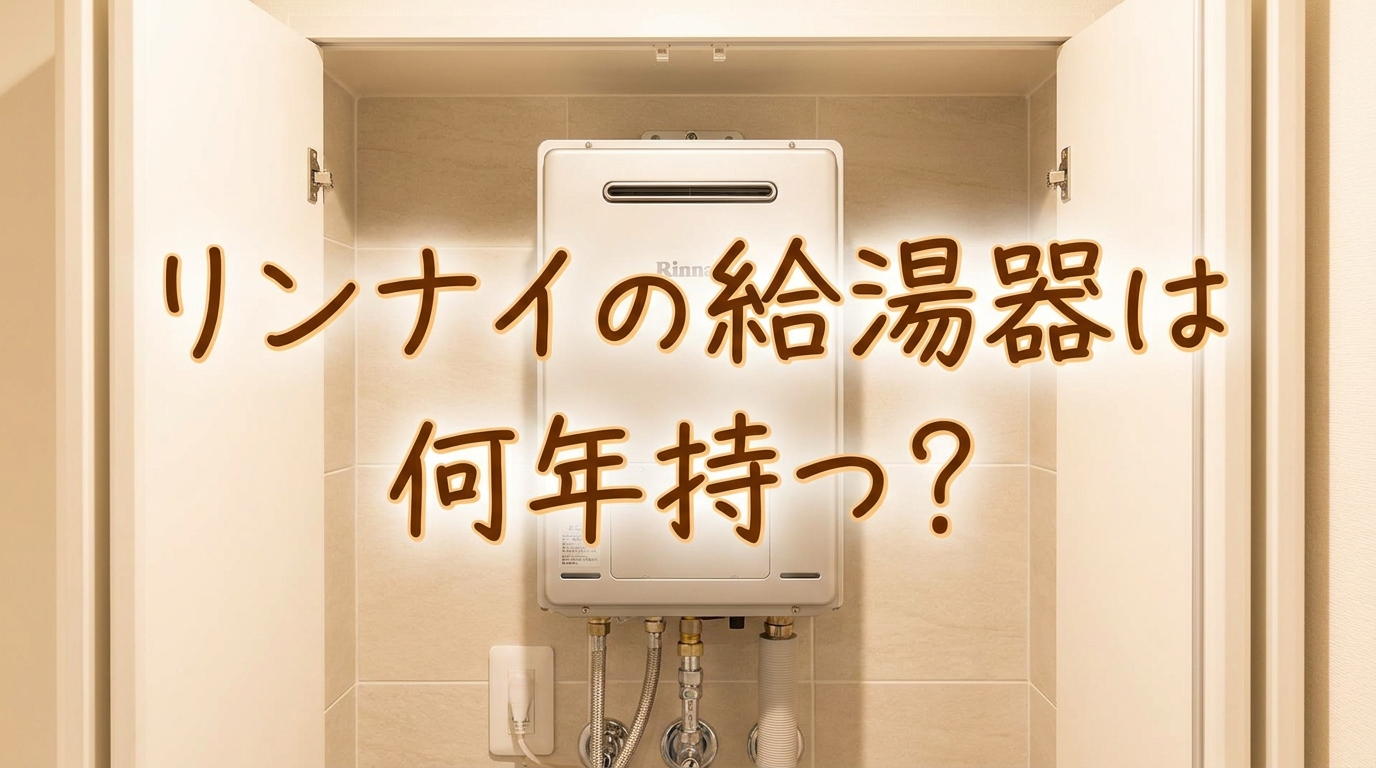 リンナイの給湯器は何年持つ？