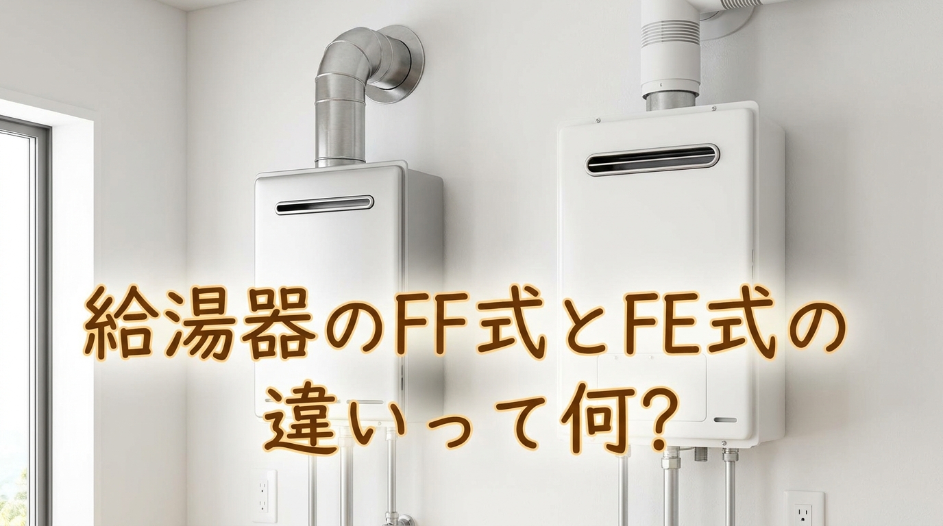給湯器のFF式とFE式の違いって何？