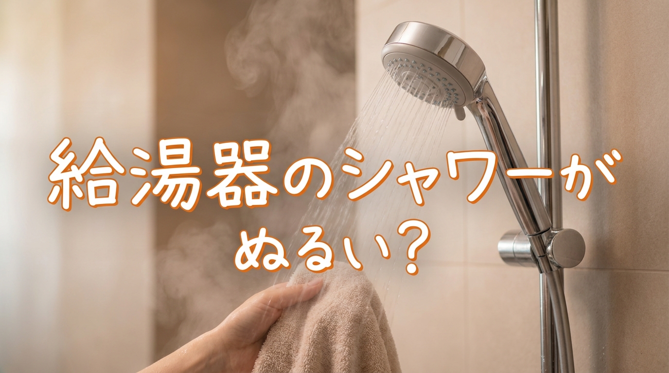 給湯器のシャワーがぬるい?