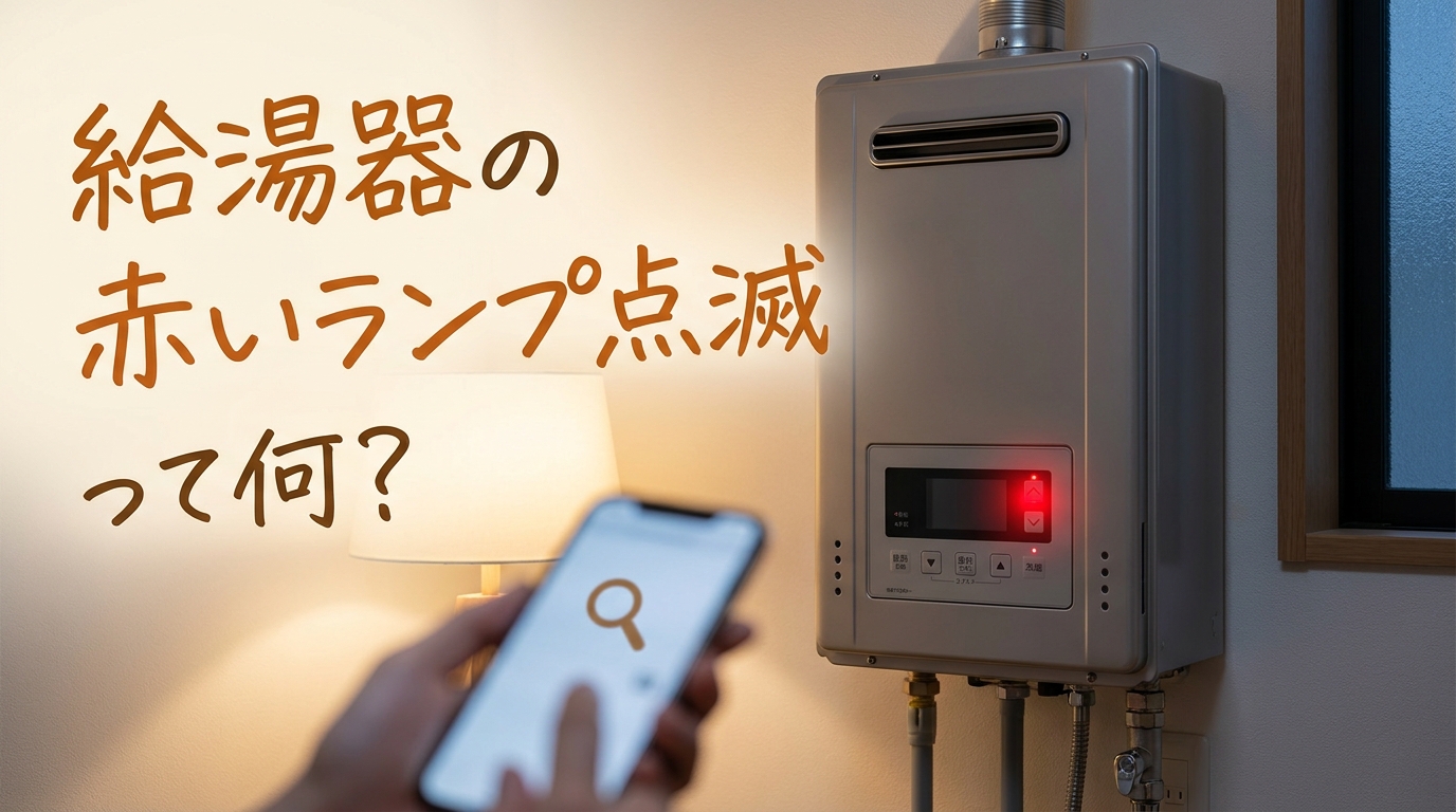 給湯器の赤いランプ点滅って何？