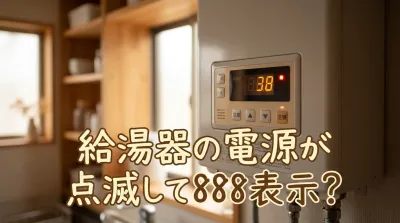 給湯器の電源が点滅して888表示？