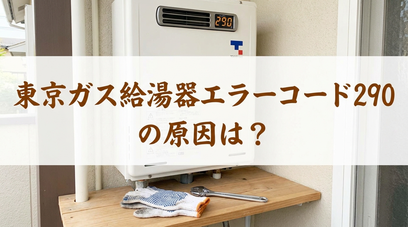 東京ガス給湯器エラーコード290の原因は？