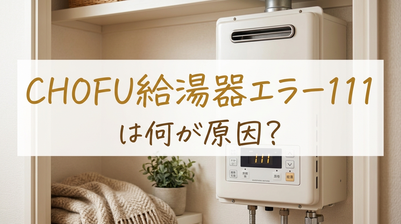 chofu給湯器エラー111は何が原因?
