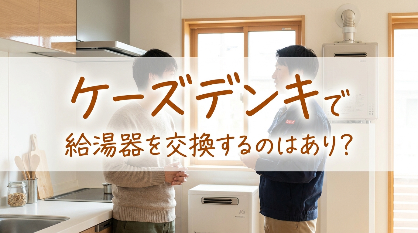 ケーズデンキで給湯器を交換するのはあり？