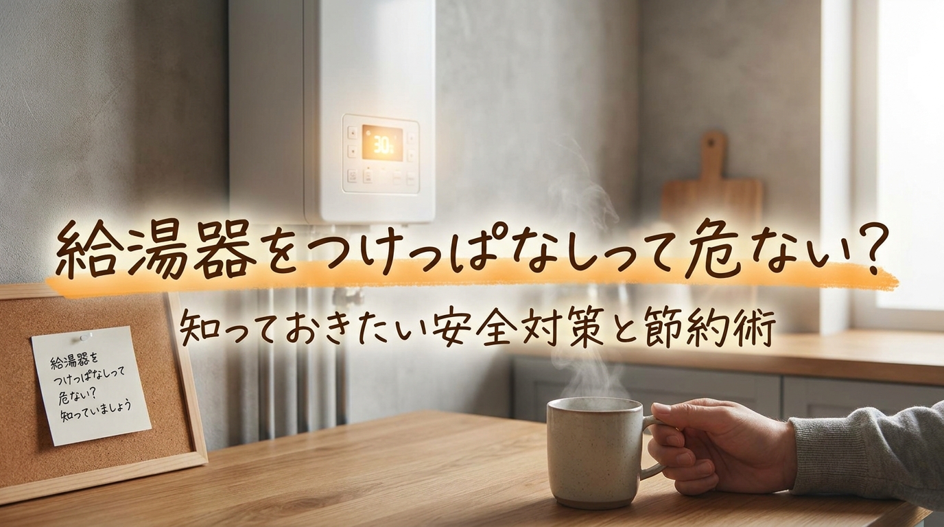 給湯器をつけっぱなしって危ない?